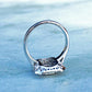 Art Deco style 9ct White Gold Sapphire & Diamond Ring