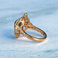 9ct Gold Black Opal & Diamond Ring