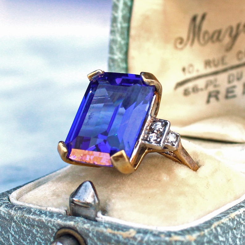 Sterling Silver Art Deco style Paste Ring