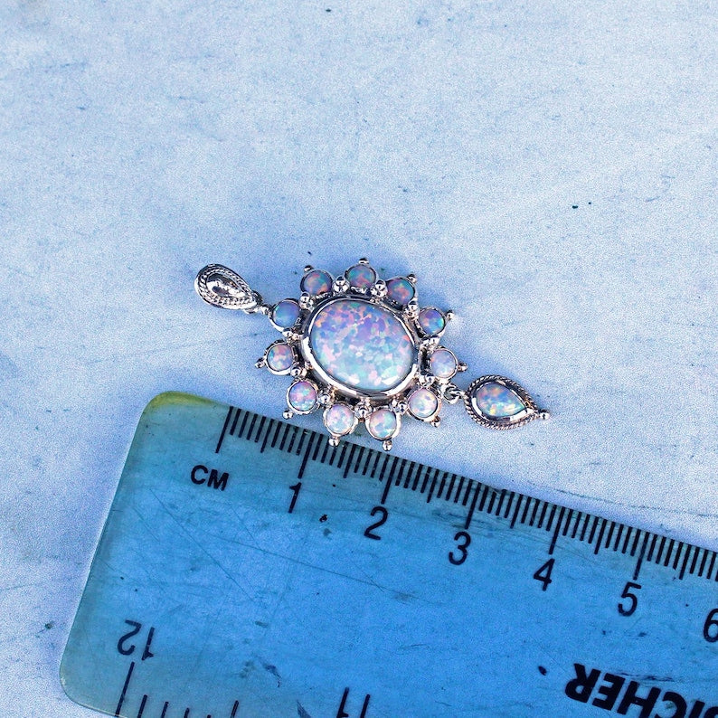 Sterling Silver Opal Pendant