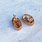 9ct Gold Art Deco style Ruby & Diamond Earrings