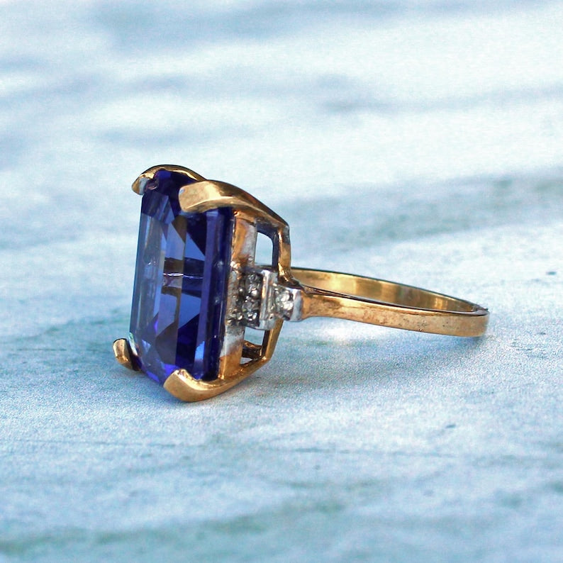 Sterling Silver Art Deco style Paste Ring