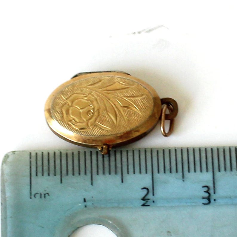 Vintage Rolled Gold Floral Locket