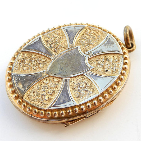 Large Antique Rolled Gold Locket