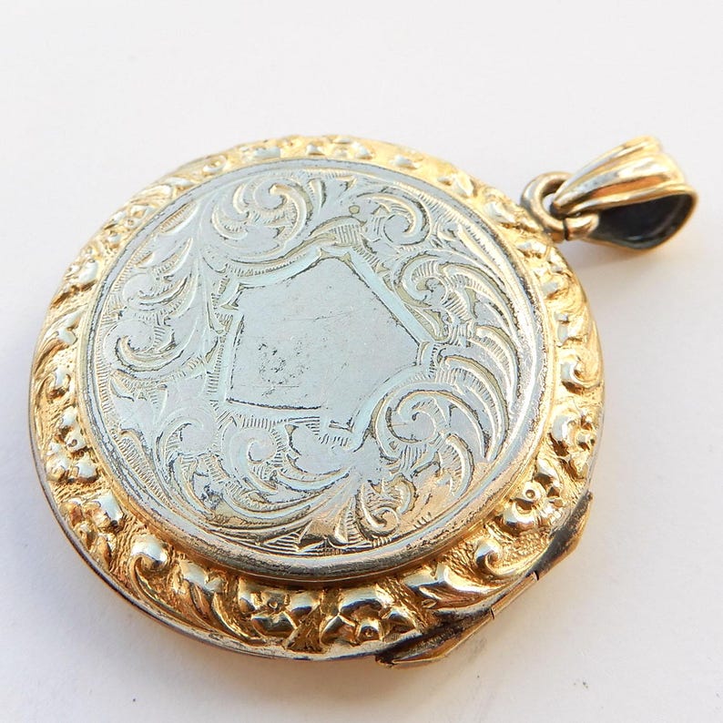 Antique Rolled Gold Locket with Shield