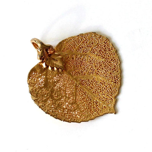 Real 22ct Gold Dipped Leaf