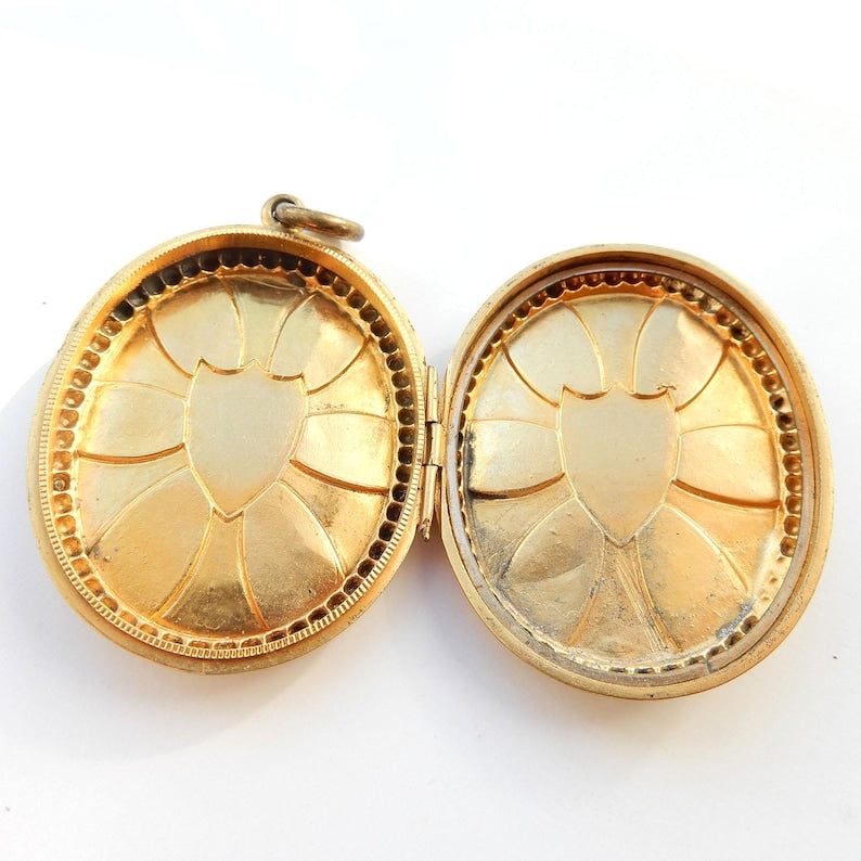 Large Antique Rolled Gold Locket