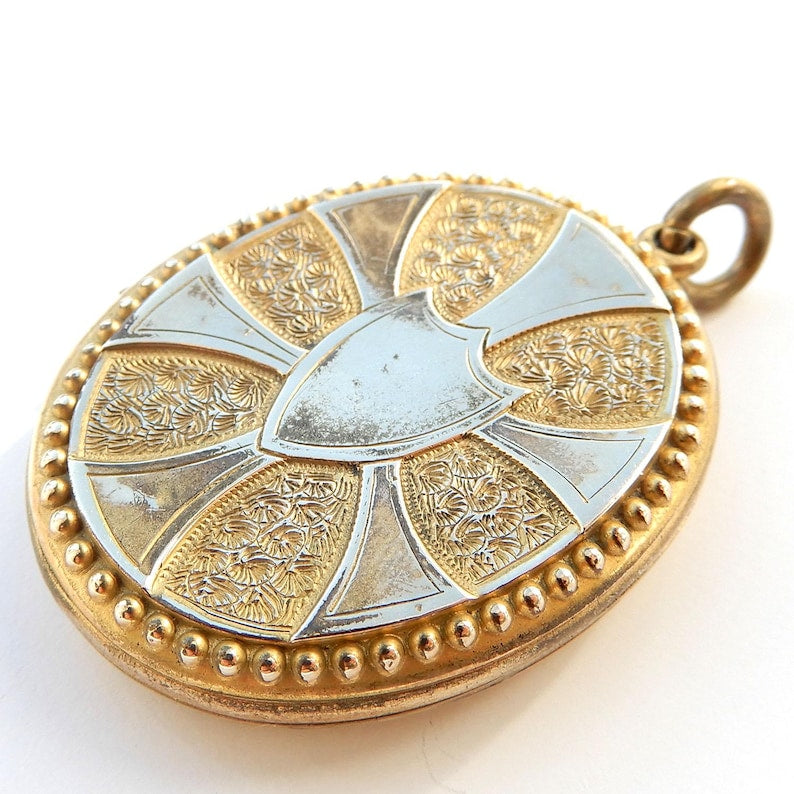 Large Antique Rolled Gold Locket
