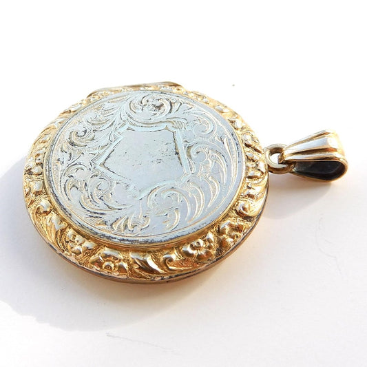 Antique Rolled Gold Locket with Shield