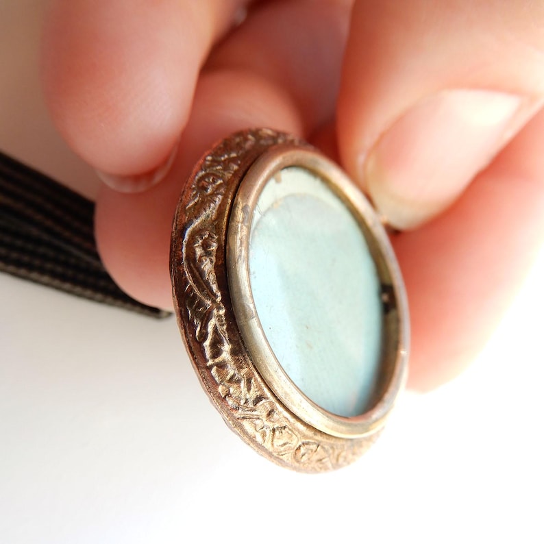Antique Gilt Locket with Scrolling