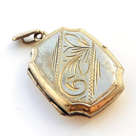 Vintage Rolled Gold Rectangle Locket
