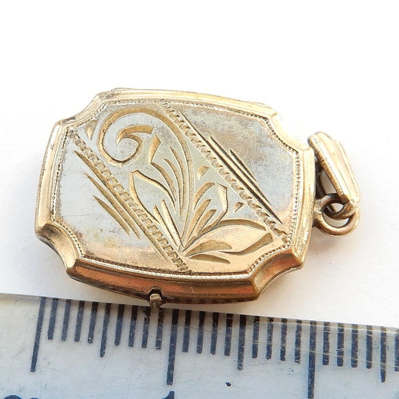 Vintage Rolled Gold Rectangle Locket