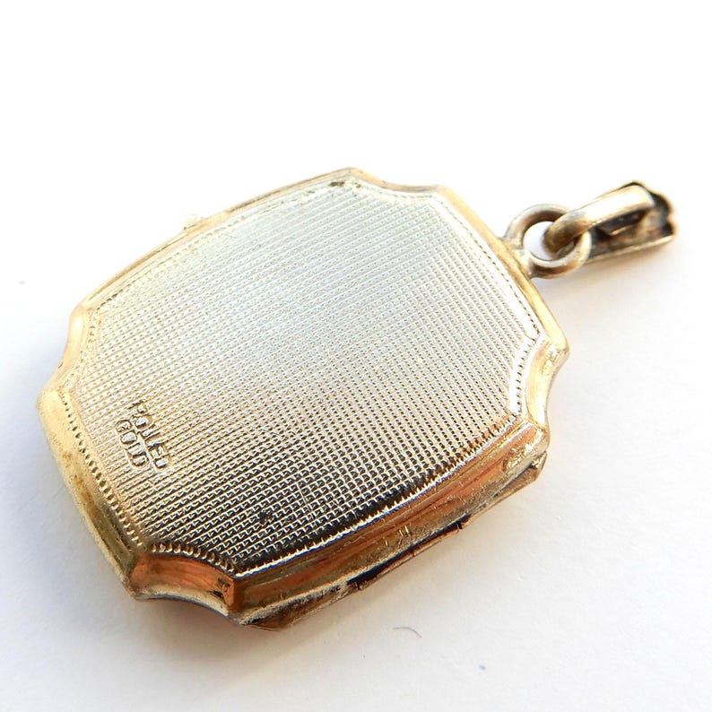Vintage Rolled Gold Rectangle Locket
