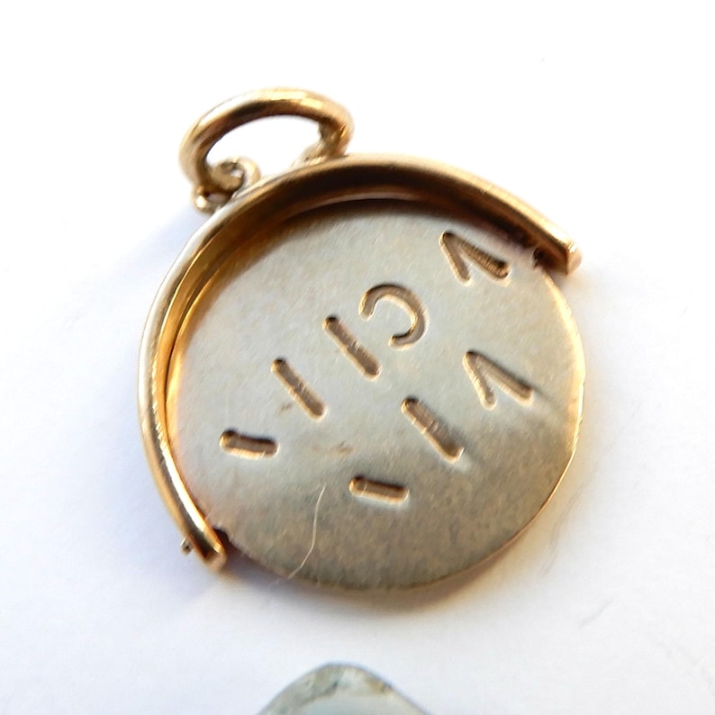 Vintage 9ct Gold Why Worry Spinner Charm