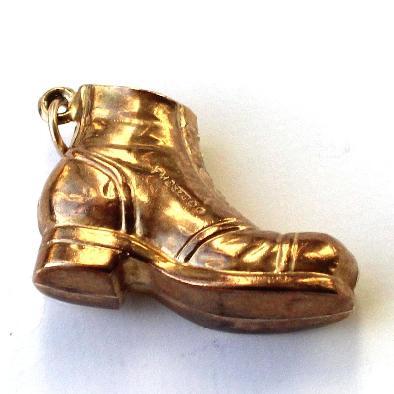 Vintage 9ct Gold Boot Charm