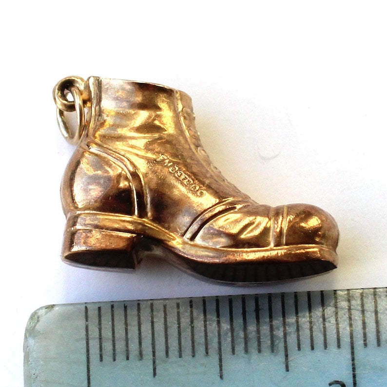 Vintage 9ct Gold Boot Charm