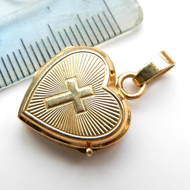 Vintage Rolled Gold Heart Locket