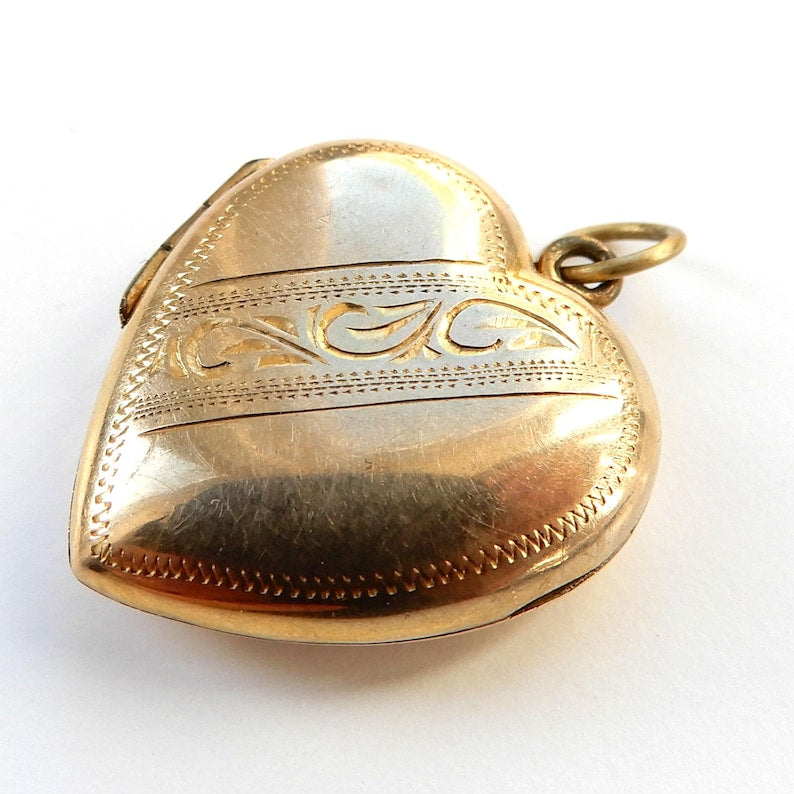 Vintage 9ct Gold B&F Heart Locket