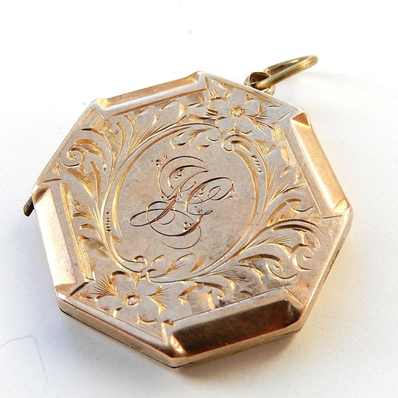 Antique 9ct Gold Back & Front Locket