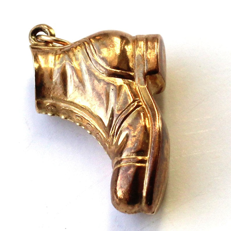 Vintage 9ct Gold Boot Charm