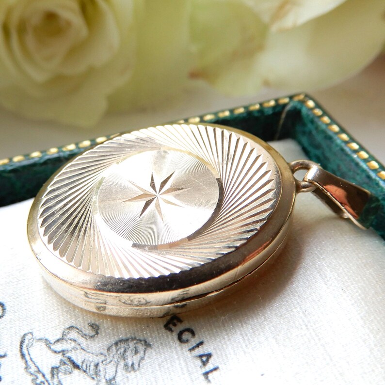 Vintage Rolled Gold Star Locket