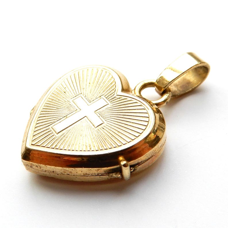 Vintage Rolled Gold Heart Locket