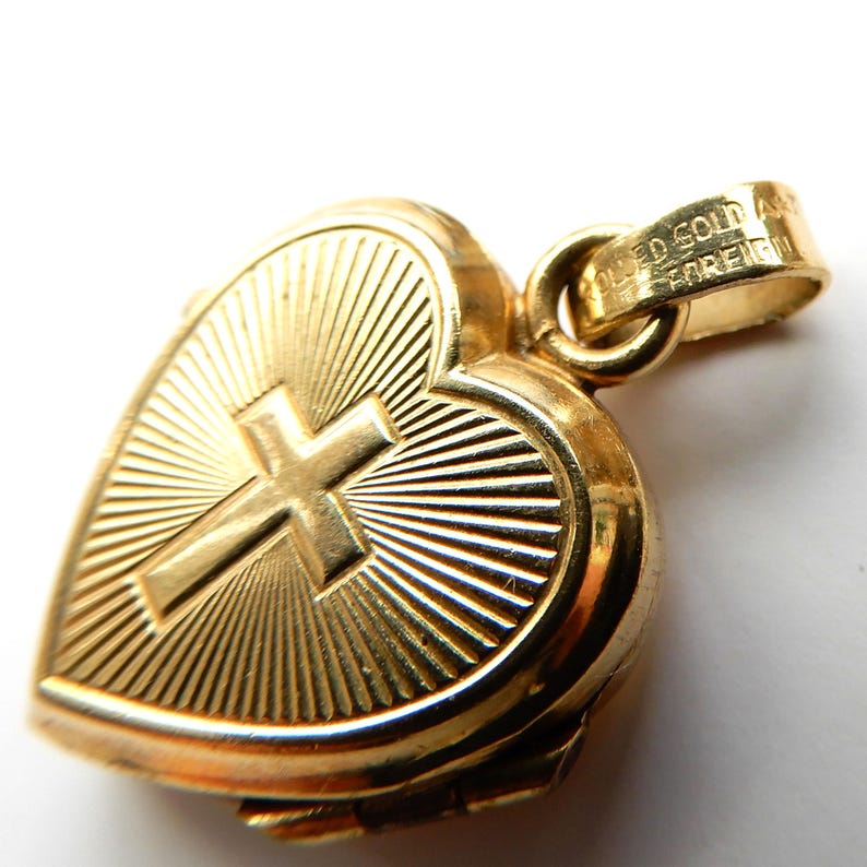 Vintage Rolled Gold Heart Locket