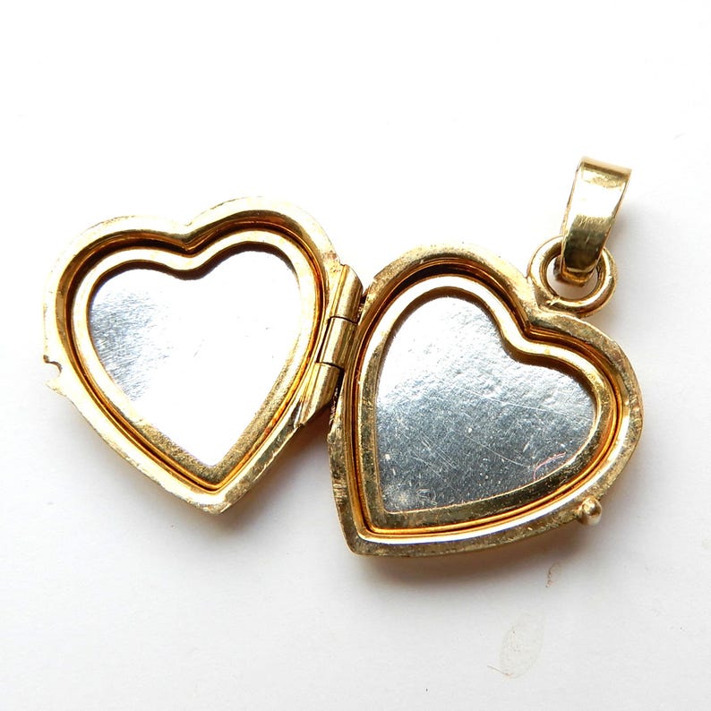 Vintage Rolled Gold Heart Locket