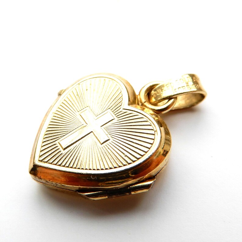 Vintage Rolled Gold Heart Locket