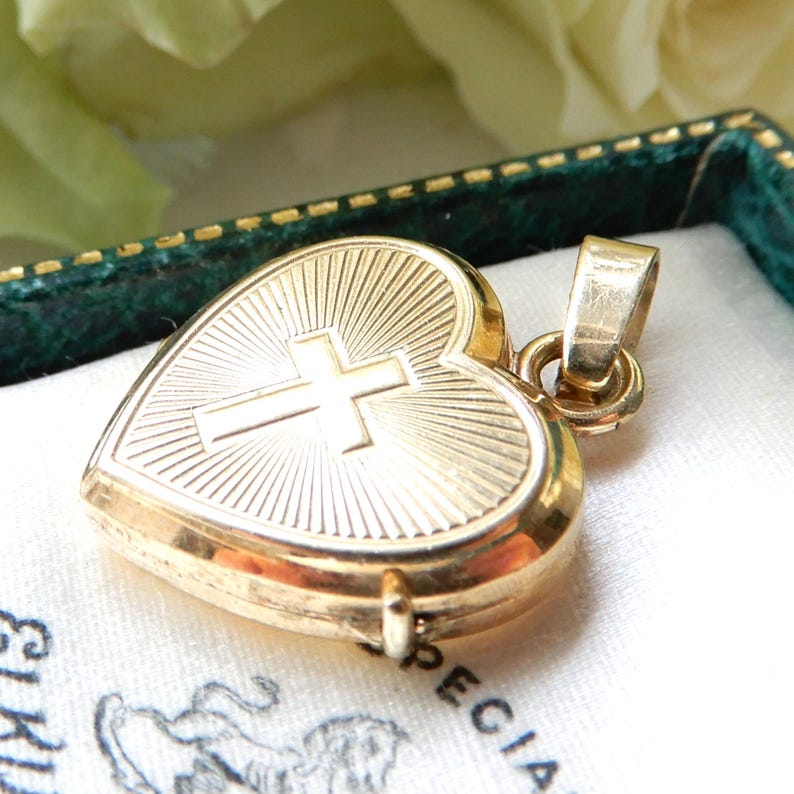 Vintage Rolled Gold Heart Locket