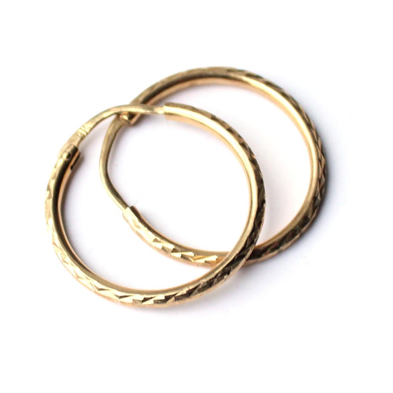 Classic 9ct Gold Hoop Earrings