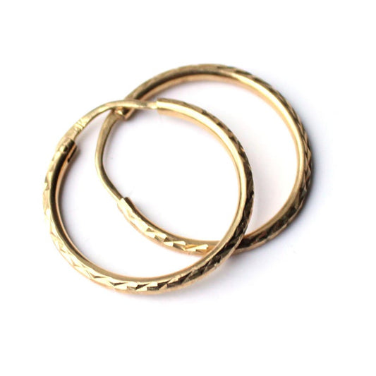 Classic 9ct Gold Hoop Earrings