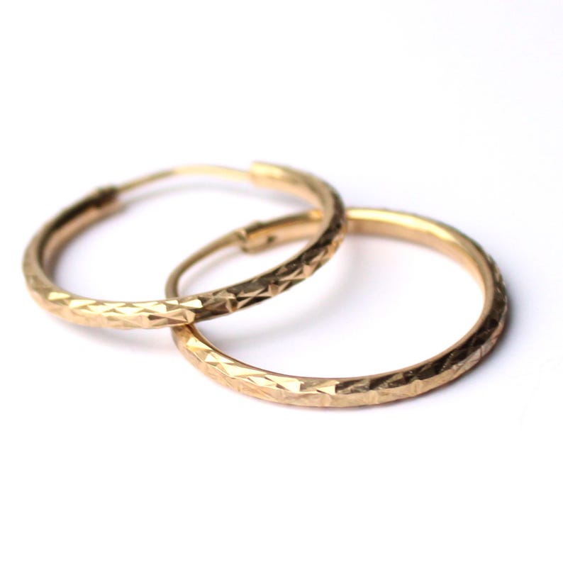 Classic 9ct Gold Hoop Earrings