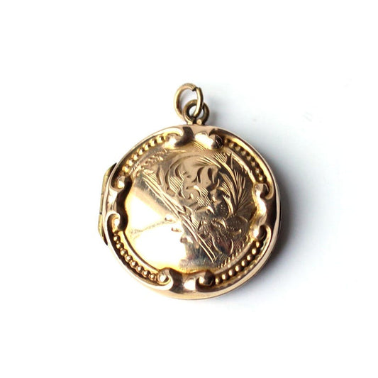 Antique 9ct Gold Back & Front Locket