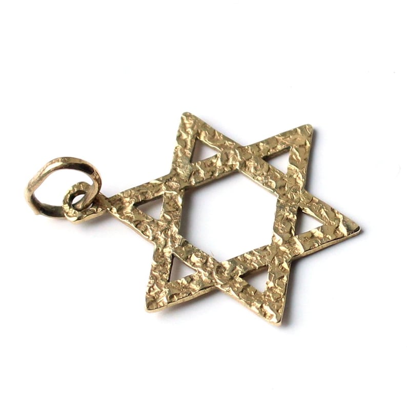 9ct Gold Star of David Charm (0.95grams)
