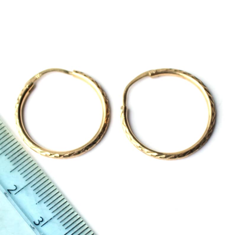 Classic 9ct Gold Hoop Earrings
