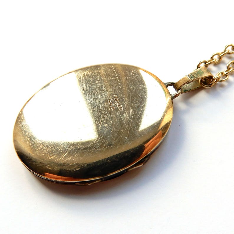 Vintage Rolled Gold Locket with Chain