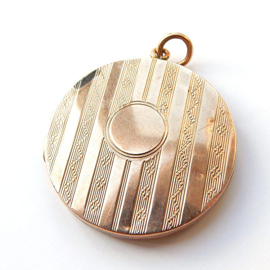 Antique 9ct Gold Back & Front Locket