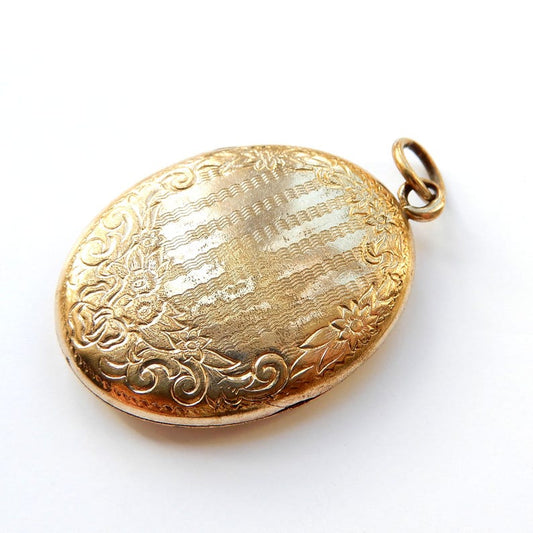 Antique Rolled Gold Locket Signed Hercules