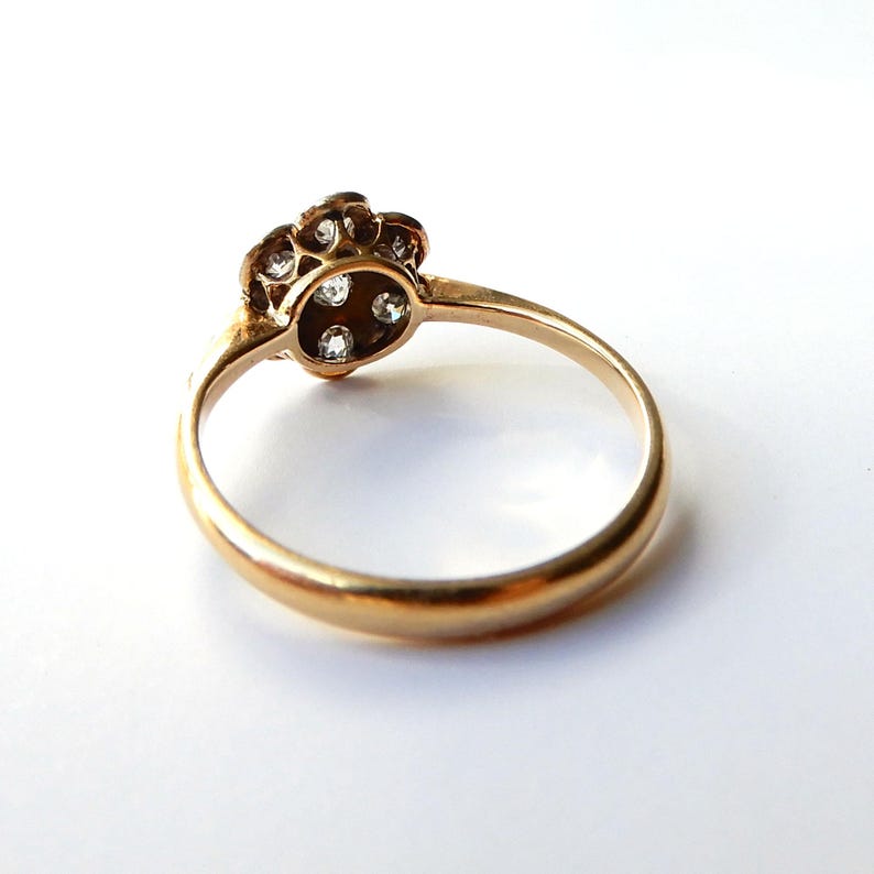 Art Deco 18ct Gold Platinum Diamond Ring Henry Griffith & Sons