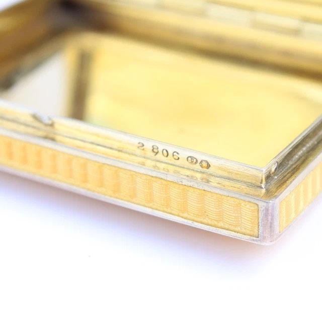 Rare Antique Continental Silver Guilloche Enamel Horse Snuff Box with Greek Key