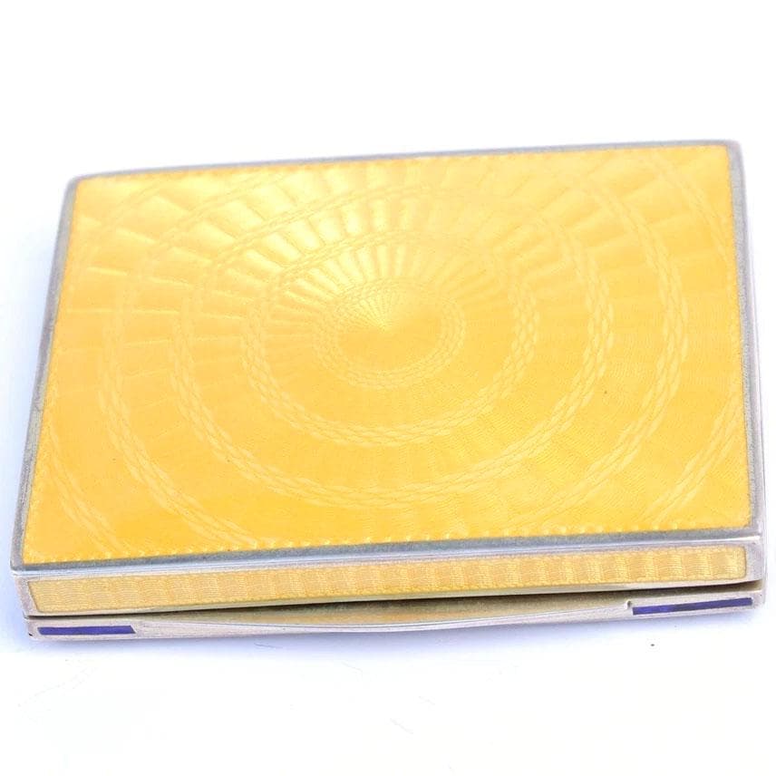 Rare Antique Continental Silver Guilloche Enamel Horse Snuff Box with Greek Key