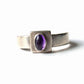 Pretty Sterling Silver Amethyst Cabochon Ring