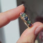 9ct Multi Sapphire & Diamond Ring Size 6.75/ UK N