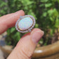 Impressive 9ct Gold Opal & Diamond Halo Ring