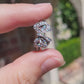 Sterling Silver Opal Ribbon Ring