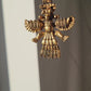 Large Brass Myan Aztec Medallion Pendant