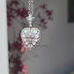 Sterling Silver Opal Fleur Di Lis Locket