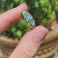 Vintage 9ct Gold Opal & Emerald Ring
