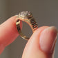 Vintage 14ct Gold Diamond Rolex Style Ring